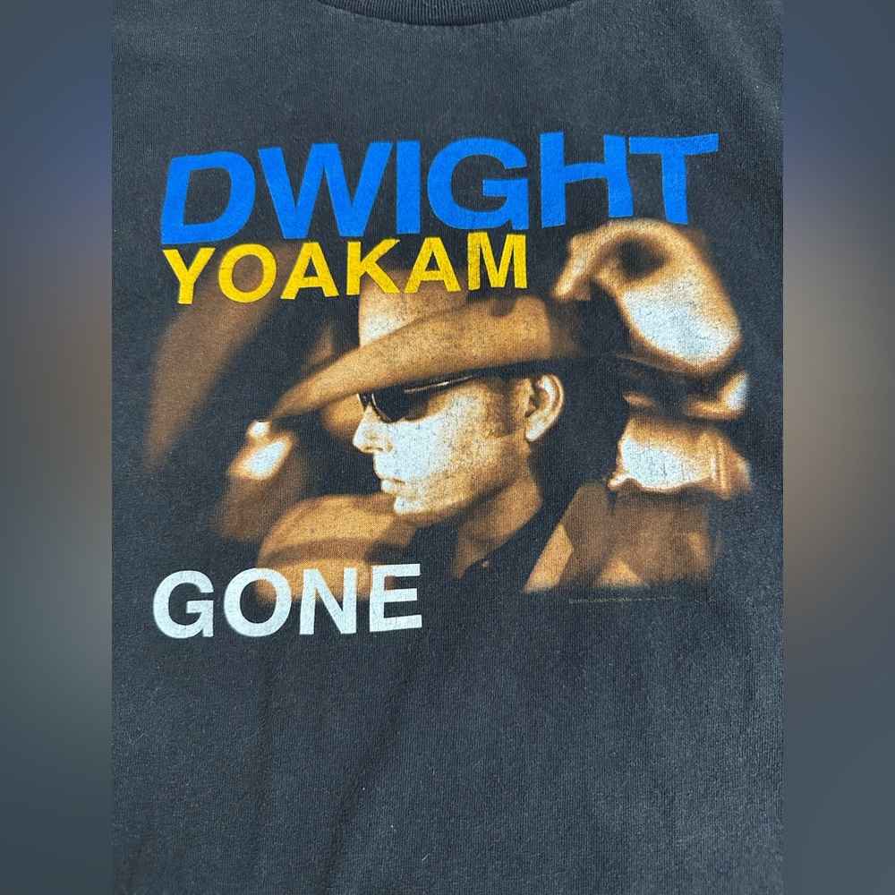 Black Graphic Tee from Dwight Yoakam Tour Gone 1996